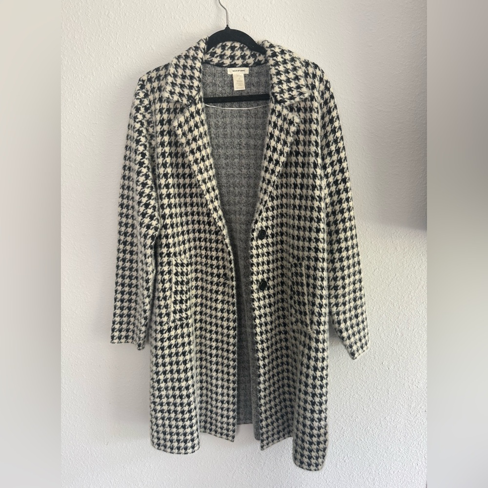 Houndstooth Trench Coat